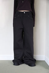 Western Stud Cotton Pants