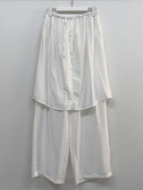 Wrinkle Wrap Layered Banding Pants