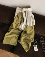[ORIGINAL] ROSE Pintuck Cotton Pants