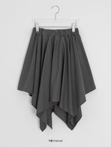 26SS★ [BAONHAUS]ブロアアンバランスレイヤードミディスカート