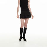 ruffle skort