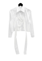 ローブナイロンノットクロップシャツ