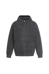 Hooded Wool Knit Sweater