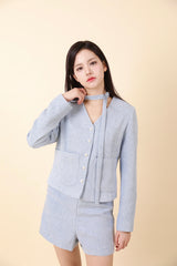 SET V-neck Strap Jacket & Pants
