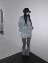 クローベンウールダブルオーバーコート( 2color)
