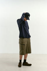 Comfort 3-Button Henley Neck (Navy)