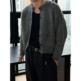 [Unisex] アンゴラクロップカーディガン(2color)