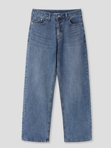regular fit denim pants