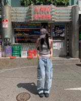(Unisex) モンスターカーゴデニムパンツ