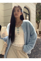 レースブルーリボンツーピース長袖Tシャツ