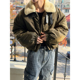[Unisex] Crop mustang ma-1 jumper(2color)