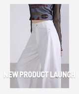 Retro High Waist Wide-Leg Pants – Old Money Style Relaxed Trousers