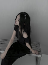 eyelet headband (2color)