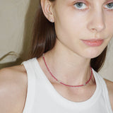 GLITTER NECKLACE PINK