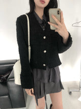 ツイードノーカラージャケット