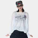 Vintage Mesh Layered Long Sleeve Tee