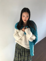 [MD Pick]ウールタッチブラッシュVネックニット (4 Colors)