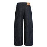 Raw Wide Pintuck Denim Pants