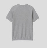 (Muscle Fit) Loop Henley Neck Ribbed Short Sleeve