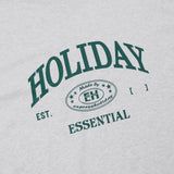 ホリデーエッセンシャルハーフTシャツ_White Mealnge