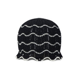 VA Label Wave Line Beanie / Black