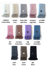 プレーンニットマフラー (12COLOR)