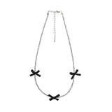 リボンチョーカーネックレス (3 COLORS)