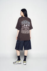 25SS GRADATION ALIEN SHORT SLEEVE T-SHIRT DARK BROWN