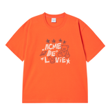 25SS UNIVERSE DRAWING SHORT SLEEVE T-SHIRT ORANGE