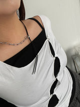Liberty Leather Bar Mix Necklace