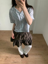 Dot Capri Shirt  (2color)