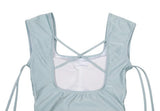 DEW COWL SWIMSUIT light blue