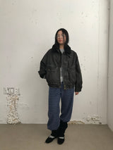 [MD Pick] Grunge Leather Mustang Jacket (2color)