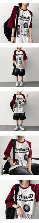 IF Waist String Vintage Cargo Denim Bermuda Shorts