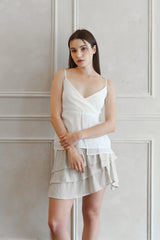 Ariel flare skirt (beige)