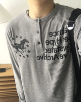 Root Ribbed Knit Long Sleeve