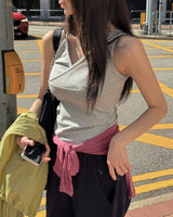 Ronu Wrap Sleeveless Top