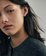 [925 silver] Deux.silver.201 / mini cote earring (silver)