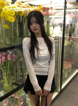 トアドットボートネック長袖Tシャツ