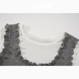 Frilly Button Layered Tee 232427751