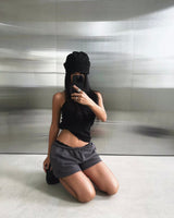 8PM Shorts in charcoal