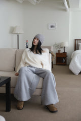 Fluffy Angora Wrap Knit