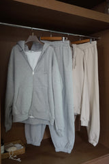 Napping Thick Soft Hooded Zip-Up Set
