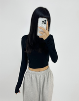 (SPECIAL PLANNED PRICE❤LONG & SHORT❤5 COLORS❤) GLAMOUR SLIM-FIT STRETCH LONG-SLEEVE TURTLE-NECK TOP