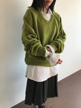 PREP Vネックニット（8color)