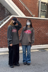 トーンズウォッシュドロングスリーブTシャツ