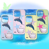 [made] jumping dolphin phone case (glossy hard)