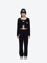 13DE MARZO Embroidered Plush Pants