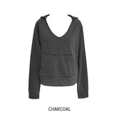 Pigment Dekki ポケットVネックパーカー