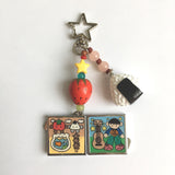 Square Mirror Keychain/四角いミラーキーホルダー